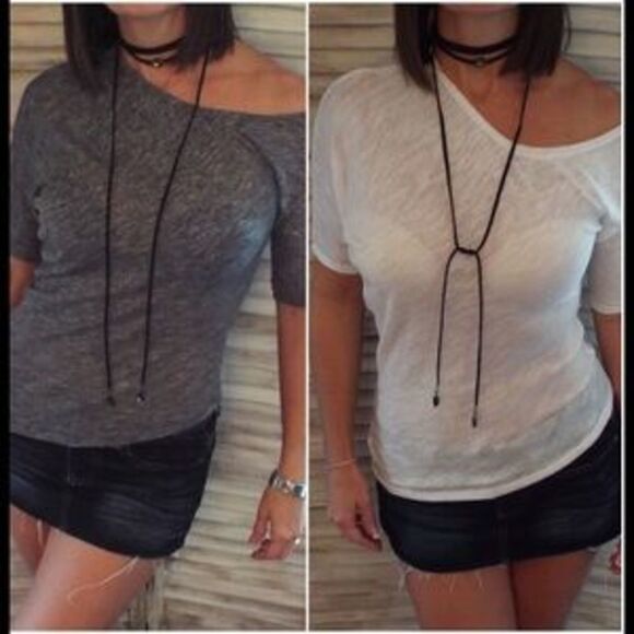 Suede Long Wrapping Choker - Picture 3 of 3